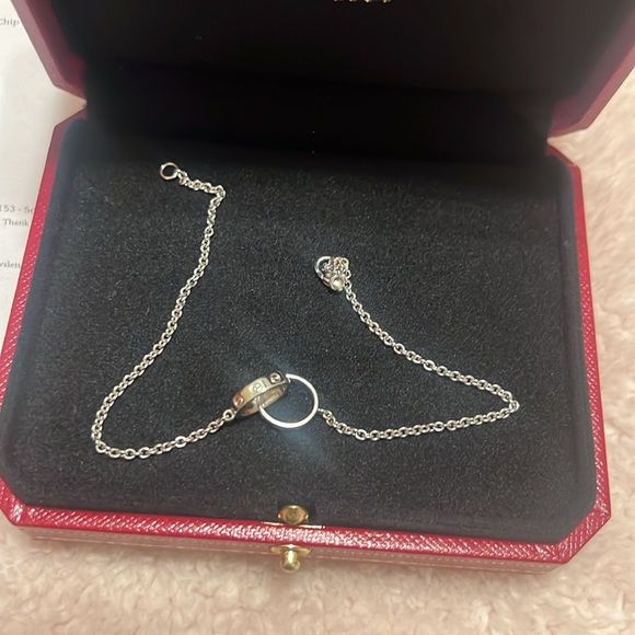 Cartier love bracelet white gold 18 K - Picture 2 of 8